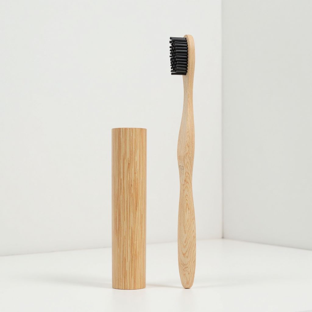 Refillable Bamboo Toothbrush Set